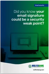 Did you know your email signature could be a security weak point?